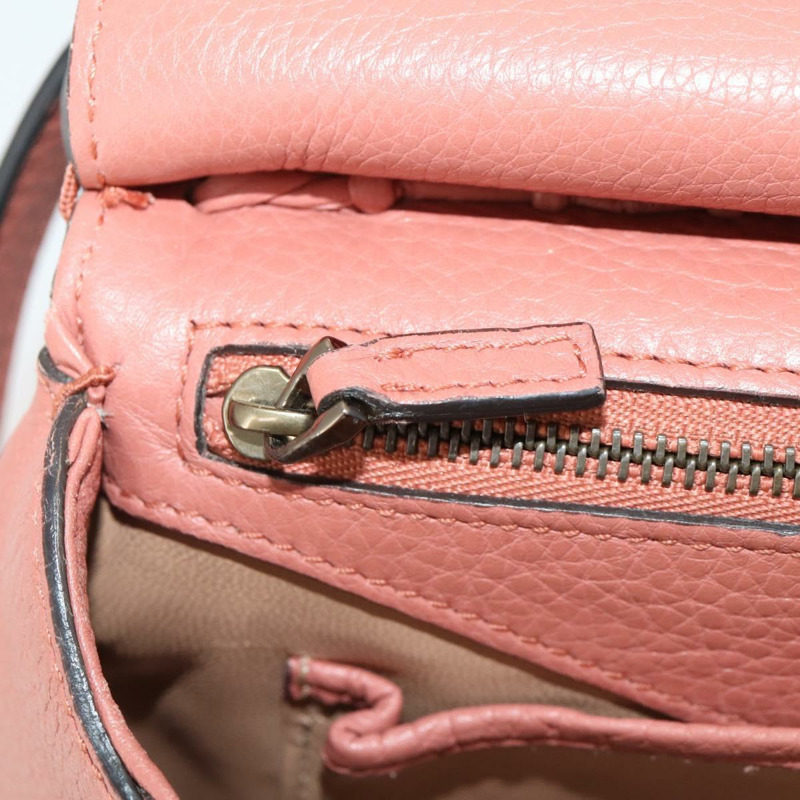 【日本直送】GUCCI 竹節肩背包 皮革 粉紅色 金飾 正品 YKZ1198V-22