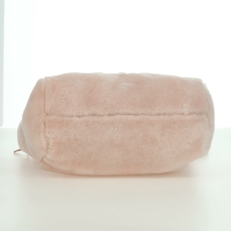 【日本直送】Miu Miu 粉紅銀色毛絨手提包 正品 YKZ989M-4