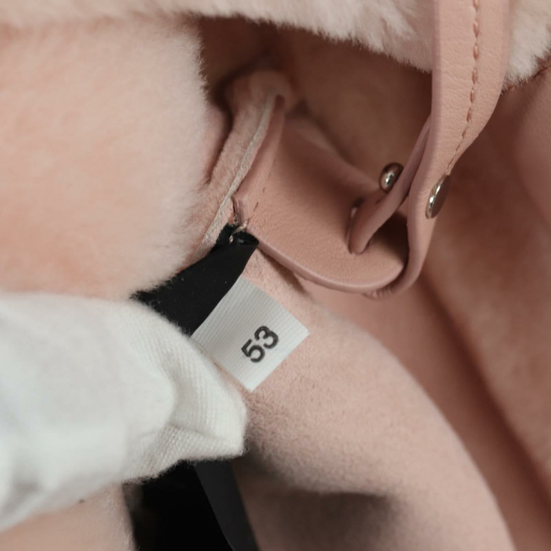 【日本直送】Miu Miu 粉紅銀色毛絨手提包 正品 YKZ989M-9