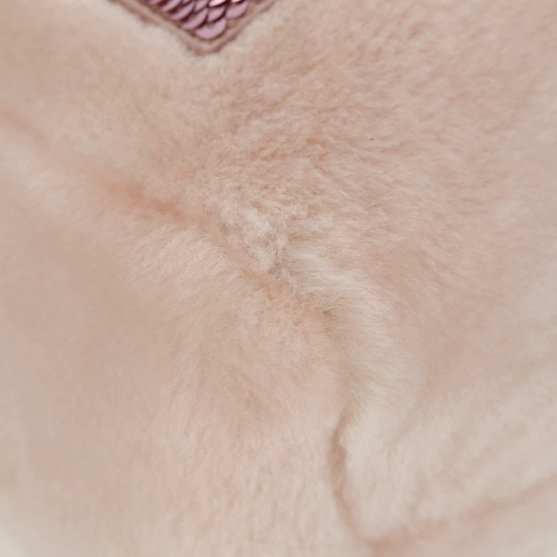 【日本直送】Miu Miu 粉紅銀色毛絨手提包 正品 YKZ989M-13