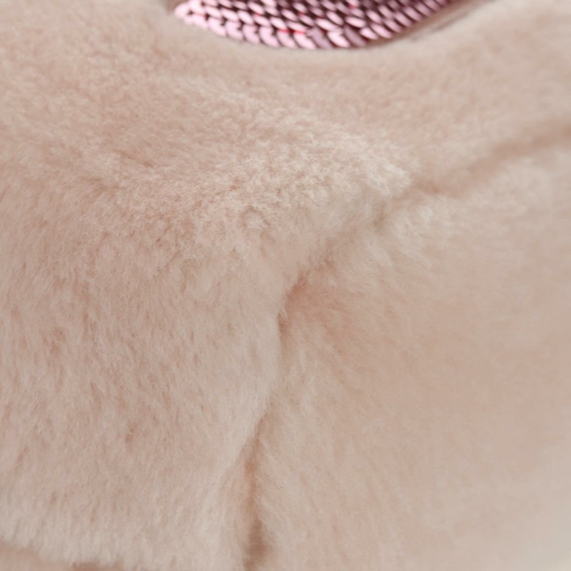 【日本直送】Miu Miu 粉紅銀色毛絨手提包 正品 YKZ989M-14