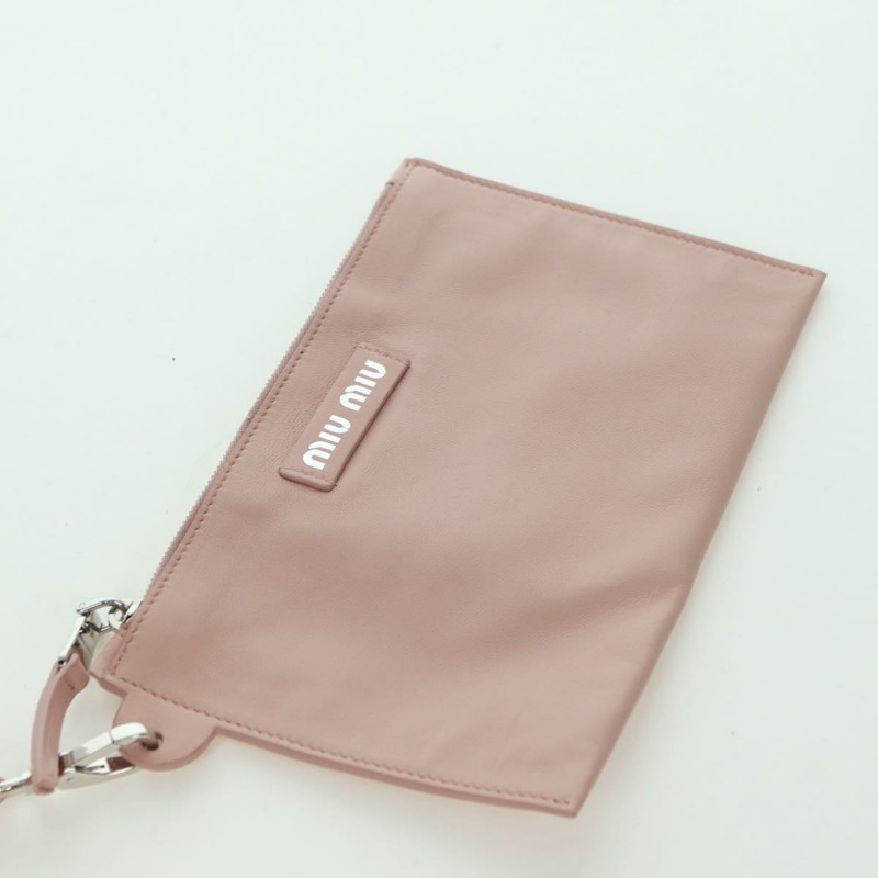 【日本直送】Miu Miu 粉紅銀色毛絨手提包 正品 YKZ989M-22