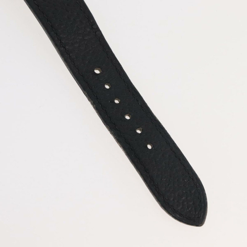 【日本直送】愛馬仕 H-Watch HH1.210 型號腕錶，黑色真皮錶帶，正品編號 174160A-2