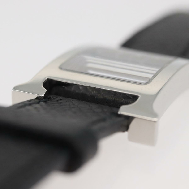 【日本直送】愛馬仕 H-Watch HH1.210 型號腕錶，黑色真皮錶帶，正品編號 174160A-17