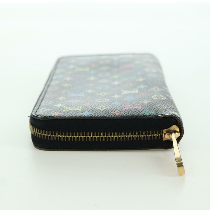【日本直送】路易威登 Monogram Multicolor Zippy 皮夾 黑色 M60243 LV 正品 BA12070V-2