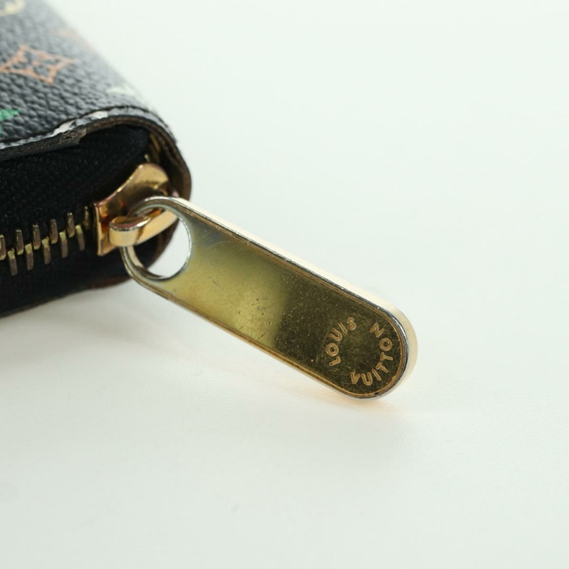 【日本直送】路易威登 Monogram Multicolor Zippy 皮夾 黑色 M60243 LV 正品 BA12070V-7