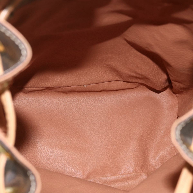 【日本直送】CELINE Macadam帆布雙肩包 PVC皮革 棕色 金色 Auth am11330A-10