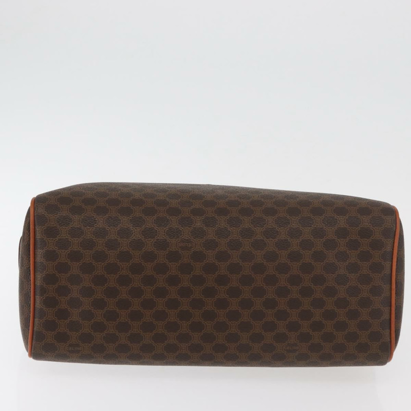 【日本直送】CELINE Macadam帆布迷你波士頓包 PVC皮革 棕色金色 正品 am11293A-4