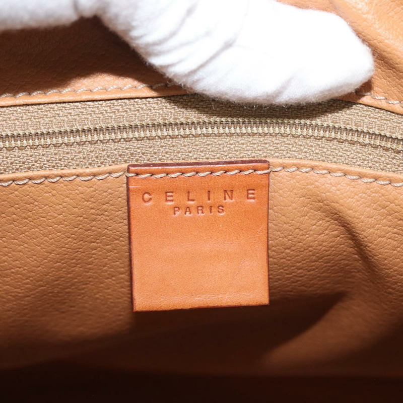 【日本直送】CELINE Macadam帆布迷你波士頓包 PVC皮革 棕色金色 正品 am11293A-18