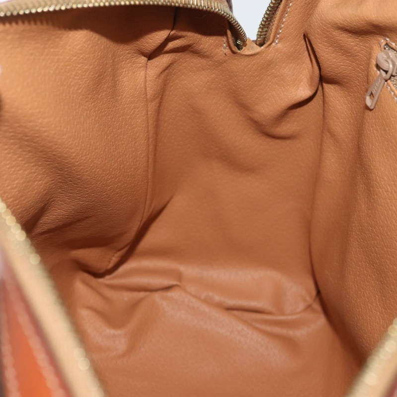 【日本直送】CELINE Macadam帆布迷你波士頓包 PVC皮革 棕色金色 正品 am11293A-20