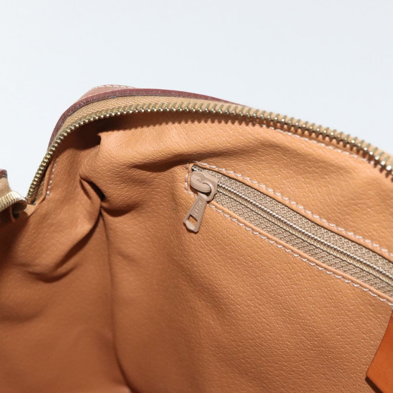 【日本直送】CELINE Macadam帆布迷你波士頓包 PVC皮革 棕色金色 正品 am11293A-21