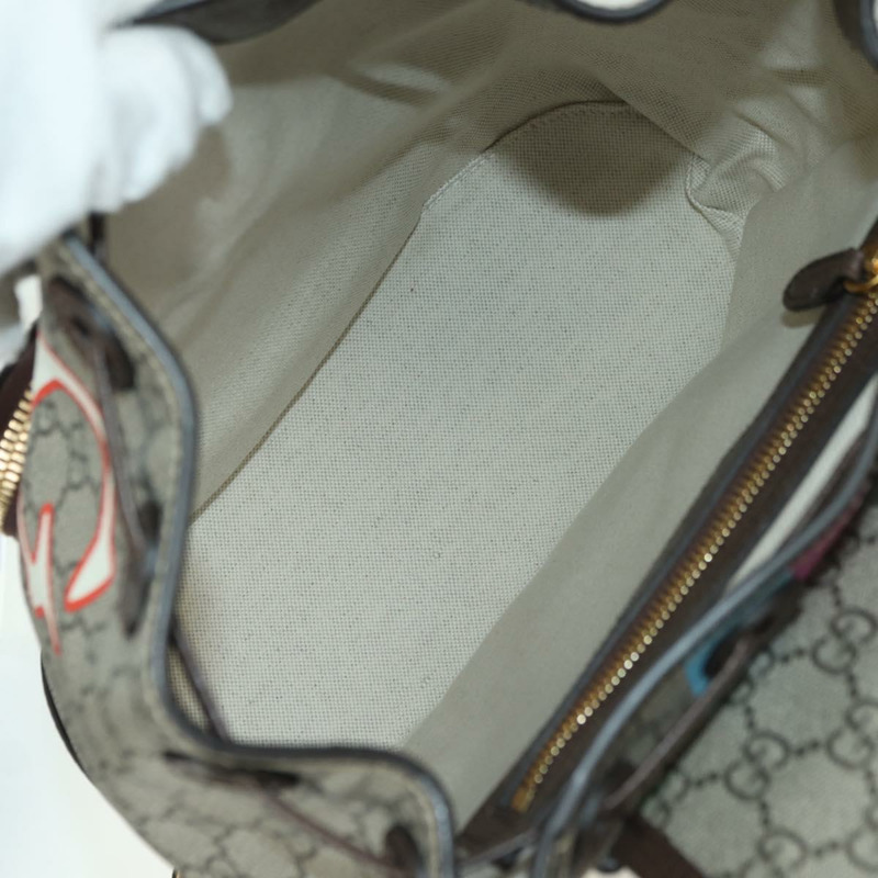 【日本直送】GUCCI GG Supreme 互扣式雙肩包 PVC 米金色 674147 正品 YKZ1279M-9