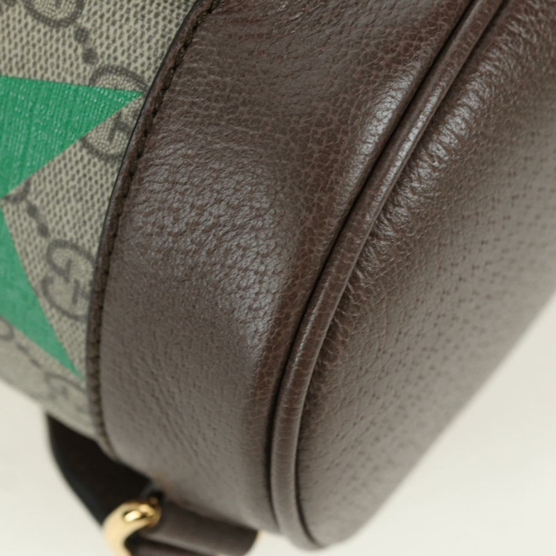 【日本直送】GUCCI GG Supreme 互扣式雙肩包 PVC 米金色 674147 正品 YKZ1279M-15