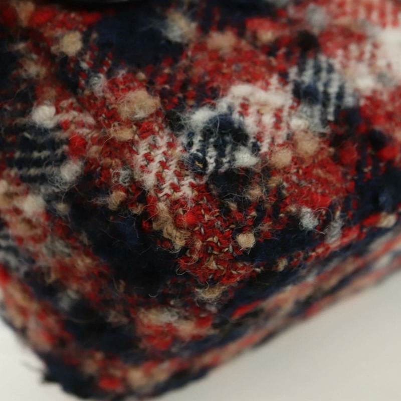 【日本直送】香奈兒 (CHANEL) 頂部手柄 25 鏈條包 斜紋軟呢 多色 銀色 CC 正品 YKZ1266SAM-15