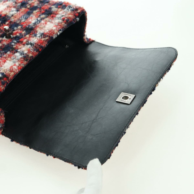 【日本直送】香奈兒 (CHANEL) 頂部手柄 25 鏈條包 斜紋軟呢 多色 銀色 CC 正品 YKZ1266SAM-20