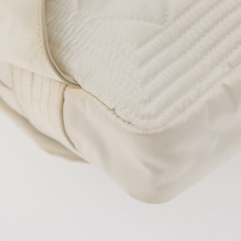 【日本直送】香奈兒運動系列絎縫腰包 尼龍 白色 銀色 CC 認證 YKZ1264A-16