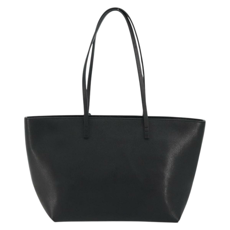 【日本直送】FENDI 皮革手提包 黑色 銀色 正品 YKZ1365A-1