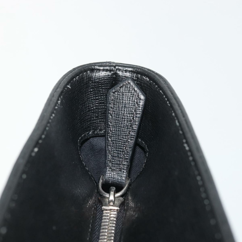 【日本直送】FENDI 皮革手提包 黑色 銀色 正品 YKZ1365A-9