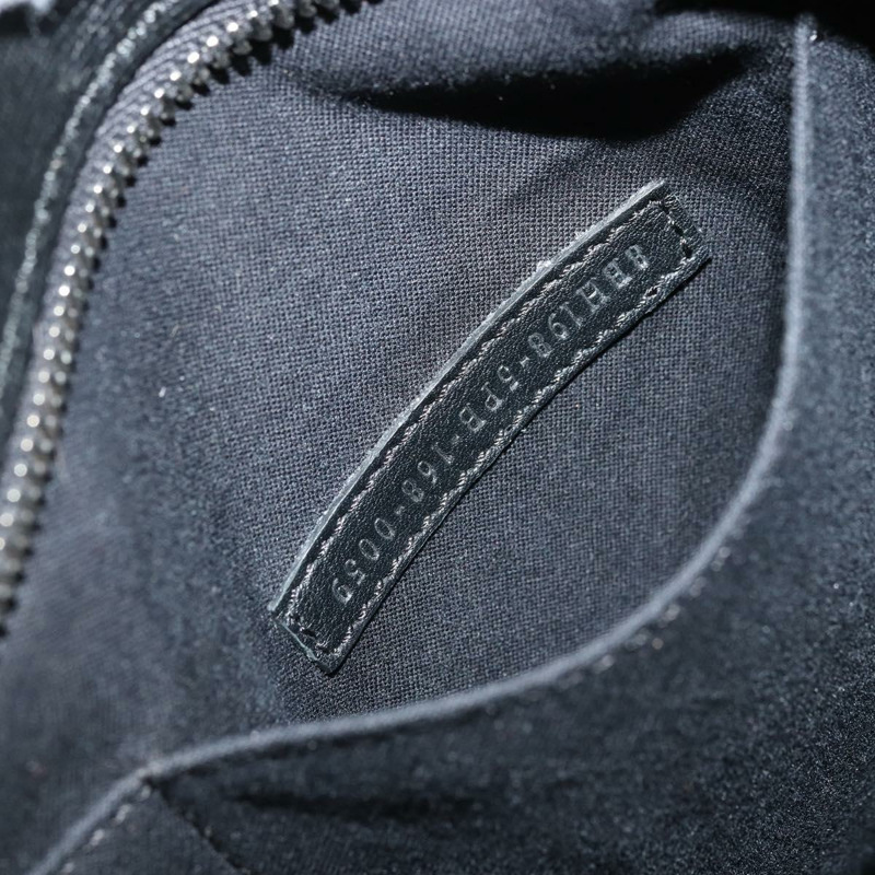【日本直送】FENDI 皮革手提包 黑色 銀色 正品 YKZ1365A-11