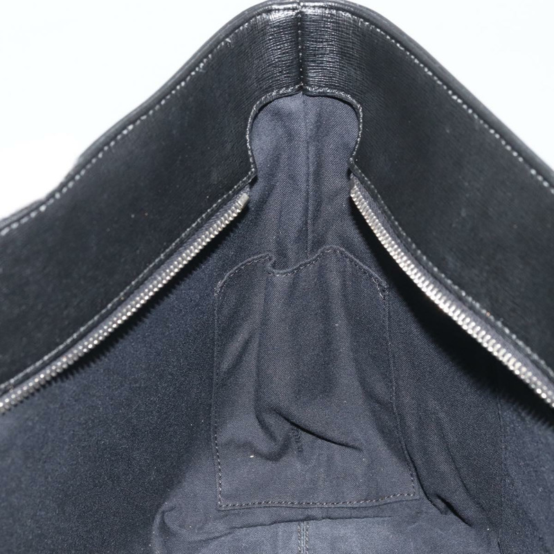 【日本直送】FENDI 皮革手提包 黑色 銀色 正品 YKZ1365A-18