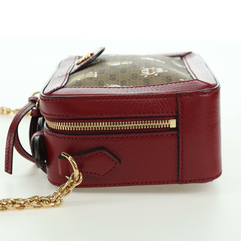 【日本直送】GUCCI Micro GG Supreme哆啦A夢聯名手提包 PVC 米色 655596 正品 YKZ1361M-2