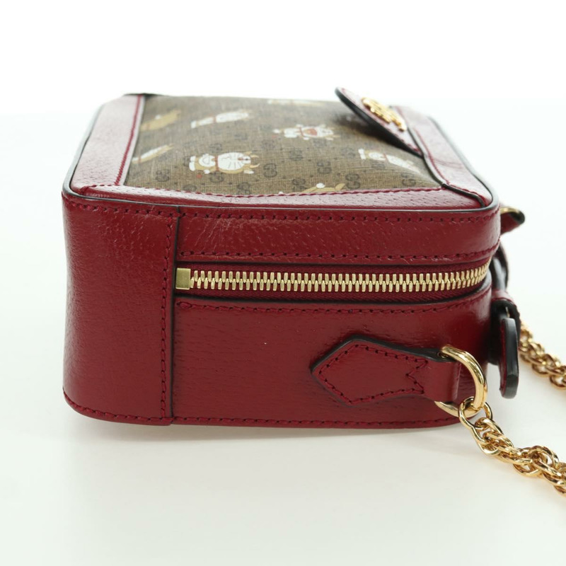 【日本直送】GUCCI Micro GG Supreme哆啦A夢聯名手提包 PVC 米色 655596 正品 YKZ1361M-3