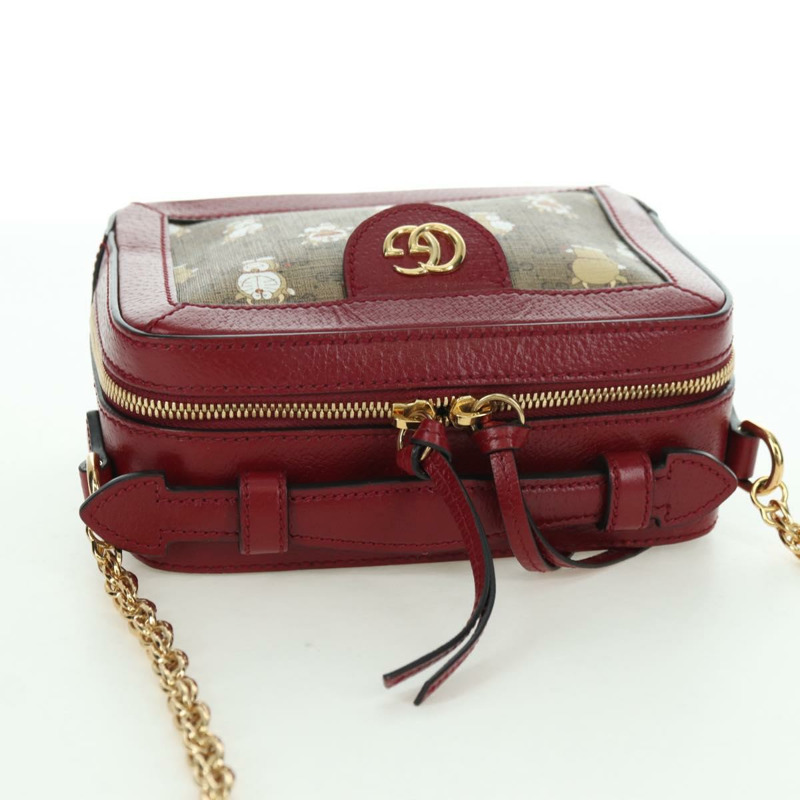 【日本直送】GUCCI Micro GG Supreme哆啦A夢聯名手提包 PVC 米色 655596 正品 YKZ1361M-5