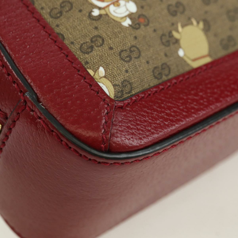 【日本直送】GUCCI Micro GG Supreme哆啦A夢聯名手提包 PVC 米色 655596 正品 YKZ1361M-13