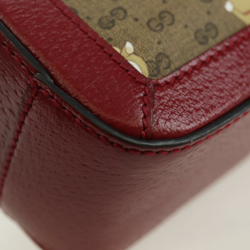 【日本直送】GUCCI Micro GG Supreme哆啦A夢聯名手提包 PVC 米色 655596 正品 YKZ1361M-15