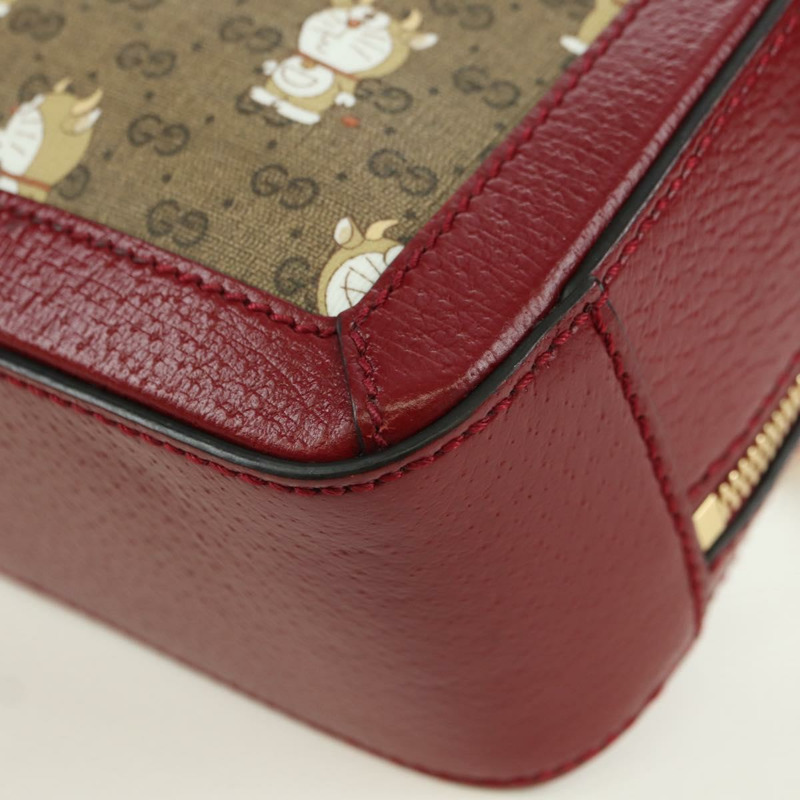 【日本直送】GUCCI Micro GG Supreme哆啦A夢聯名手提包 PVC 米色 655596 正品 YKZ1361M-16