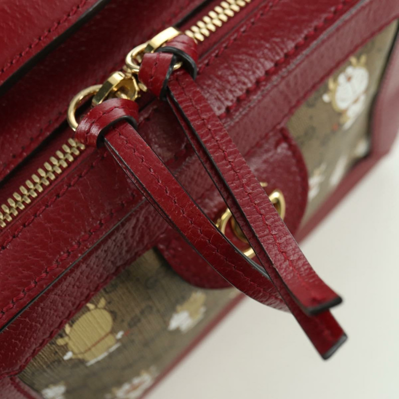 【日本直送】GUCCI Micro GG Supreme哆啦A夢聯名手提包 PVC 米色 655596 正品 YKZ1361M-20