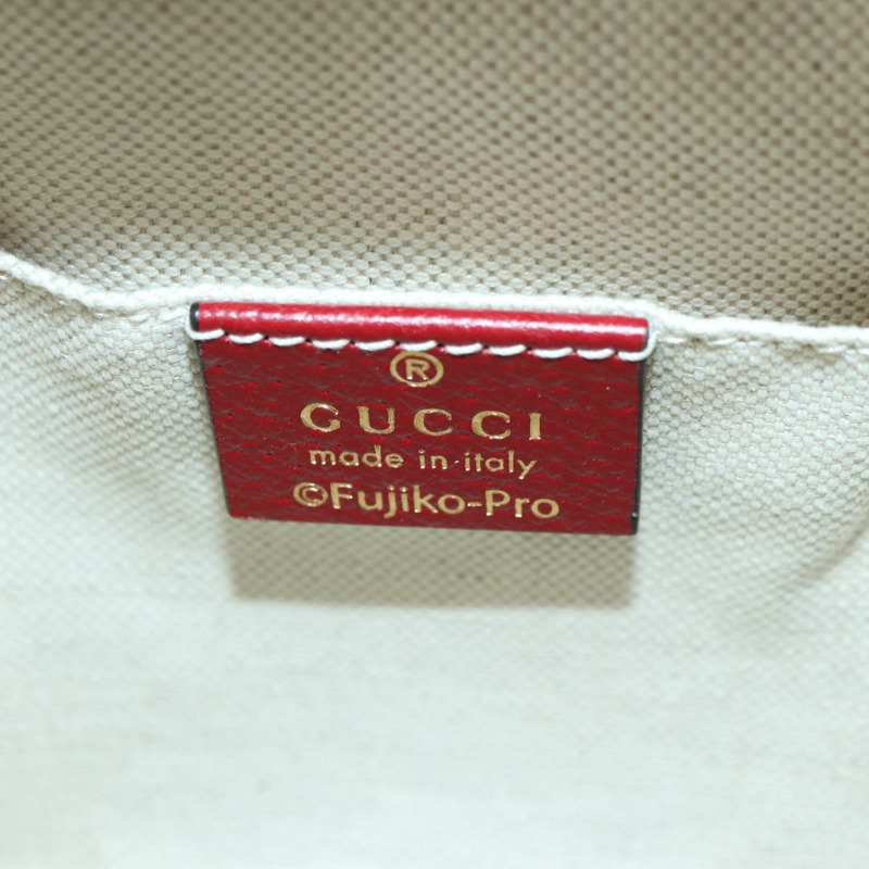 【日本直送】GUCCI Micro GG Supreme哆啦A夢聯名手提包 PVC 米色 655596 正品 YKZ1361M-21