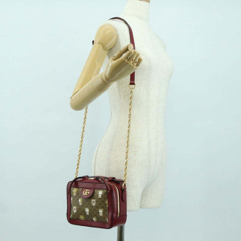 【日本直送】GUCCI Micro GG Supreme哆啦A夢聯名手提包 PVC 米色 655596 正品 YKZ1361M-25