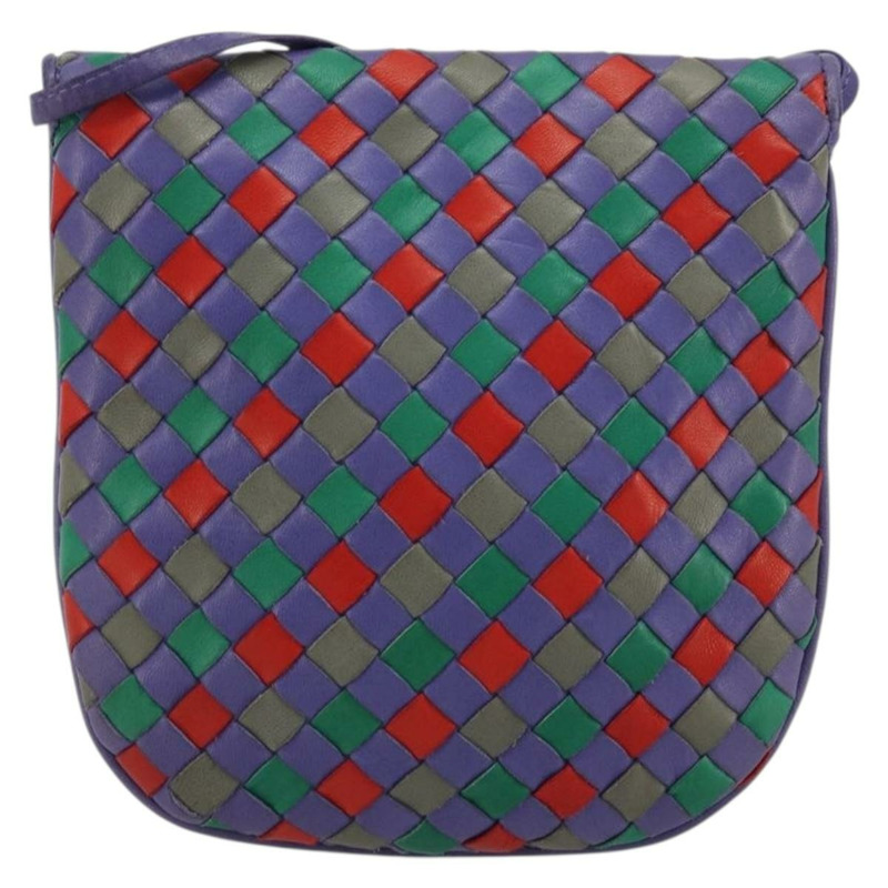 【日本直送】BOTTEGA VENETA INTRECCIATO 紫色金色皮革肩背包 正品 YKZ1369A-1