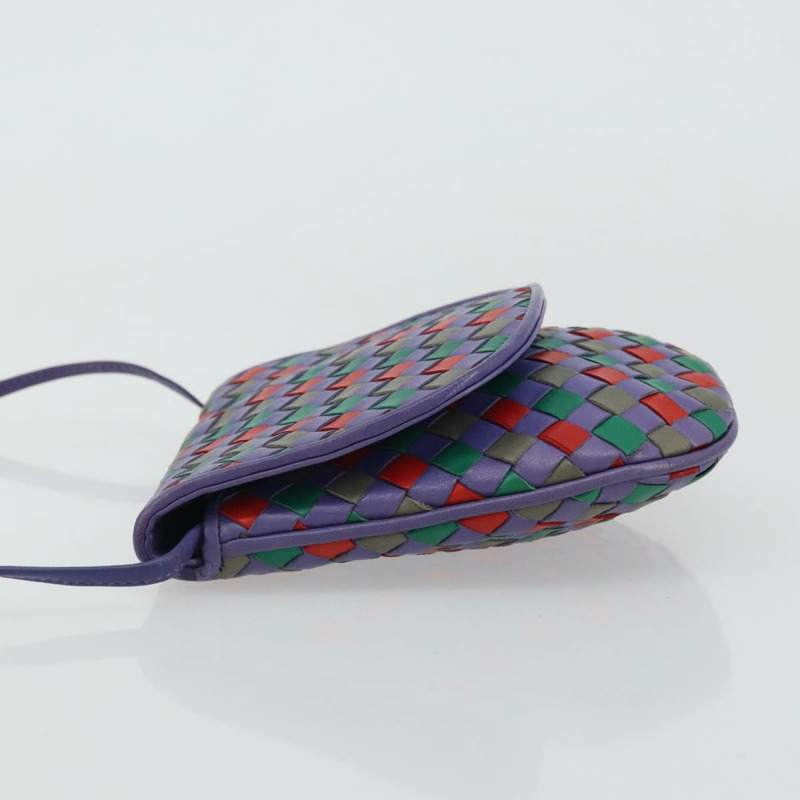 【日本直送】BOTTEGA VENETA INTRECCIATO 紫色金色皮革肩背包 正品 YKZ1369A-3