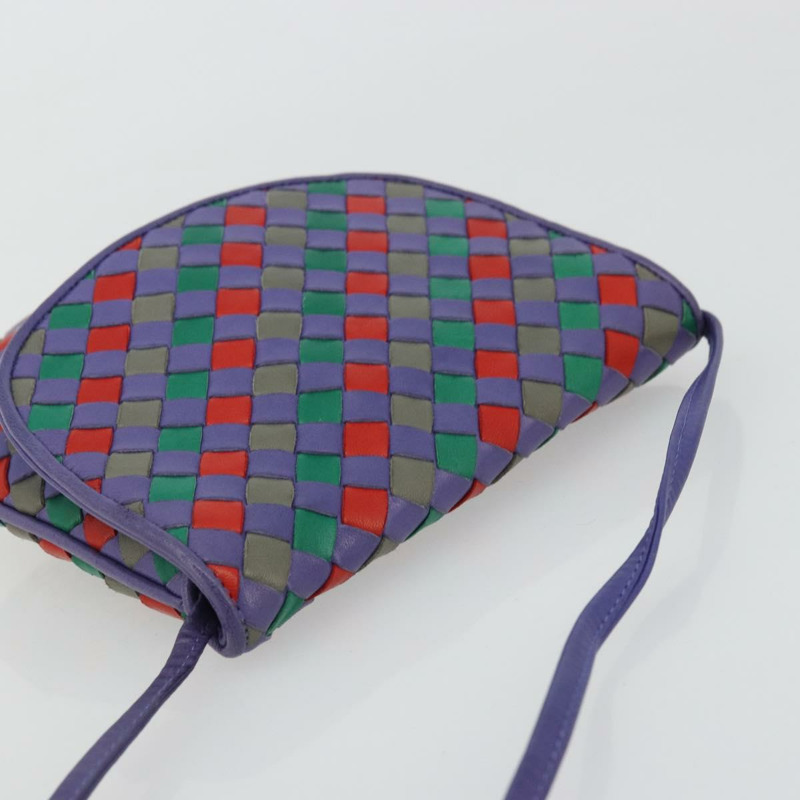 【日本直送】BOTTEGA VENETA INTRECCIATO 紫色金色皮革肩背包 正品 YKZ1369A-5