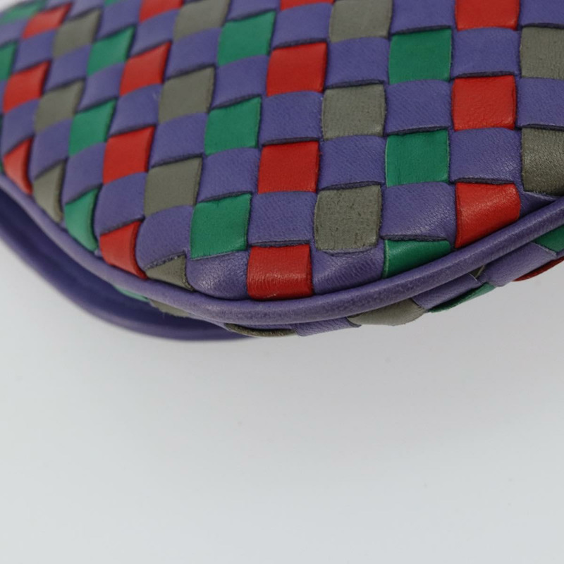 【日本直送】BOTTEGA VENETA INTRECCIATO 紫色金色皮革肩背包 正品 YKZ1369A-15