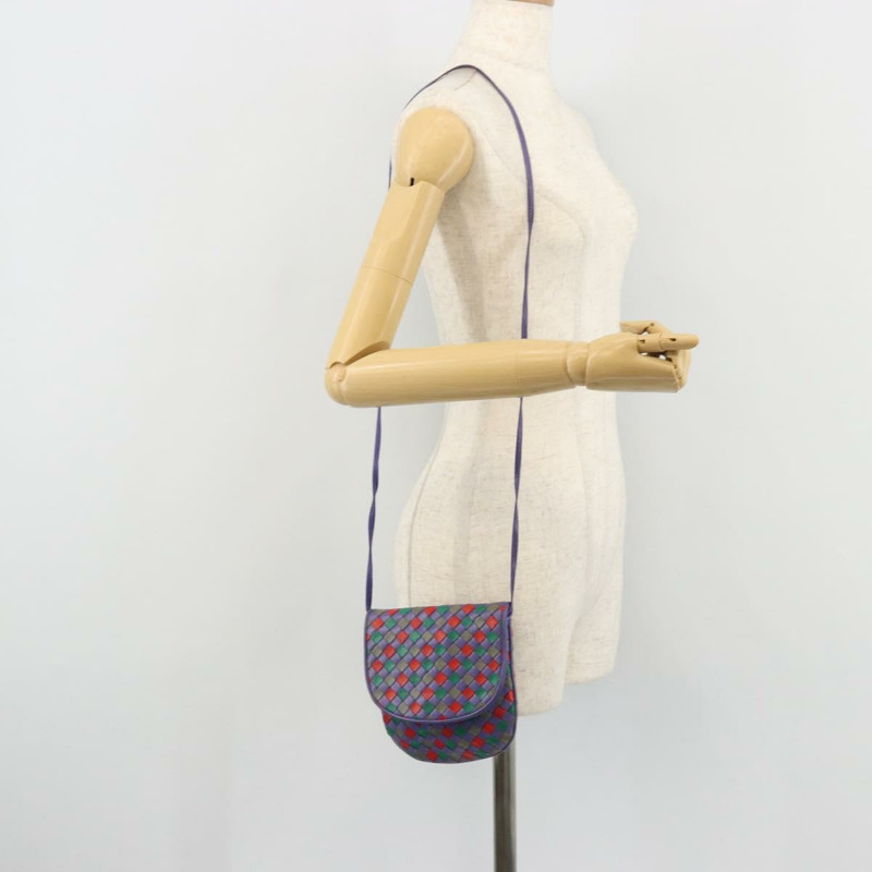 【日本直送】BOTTEGA VENETA INTRECCIATO 紫色金色皮革肩背包 正品 YKZ1369A-19