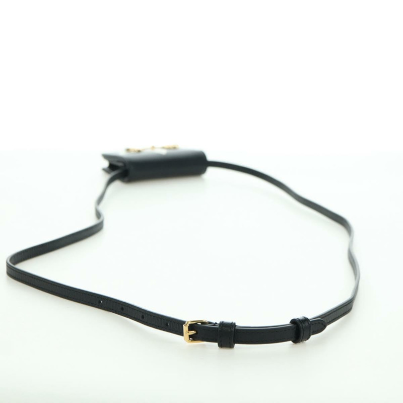 【日本直送】GUCCI 馬銜扣肩挎皮夾 皮革 Adidas 黑色金色 702248 正品 YKZ1233M-6