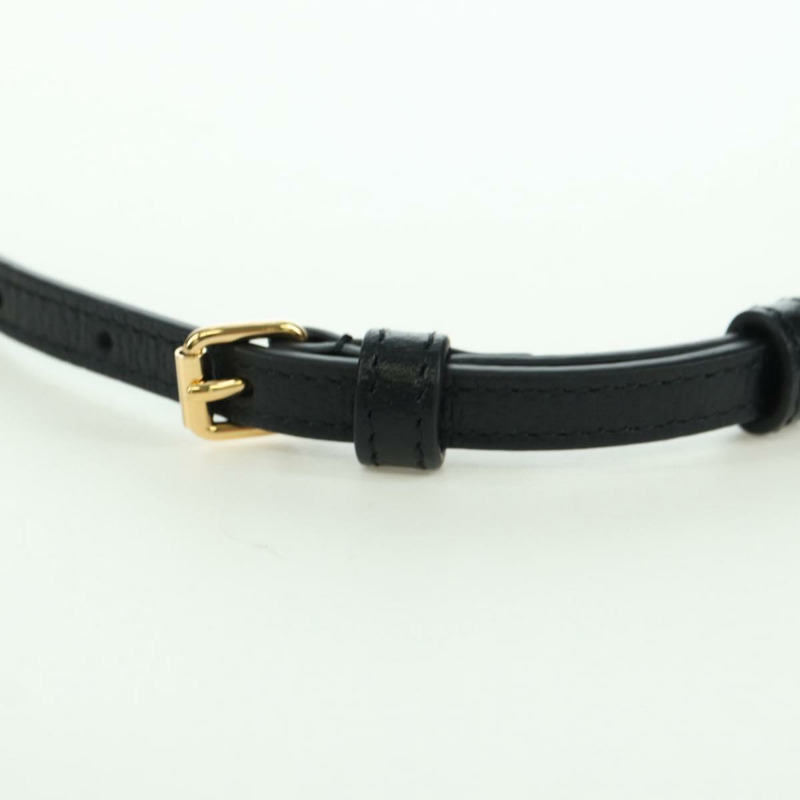 【日本直送】GUCCI 馬銜扣肩挎皮夾 皮革 Adidas 黑色金色 702248 正品 YKZ1233M-7