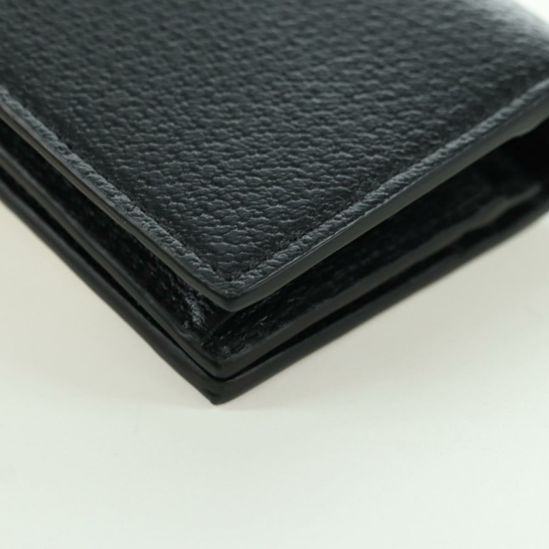 【日本直送】GUCCI 馬銜扣肩挎皮夾 皮革 Adidas 黑色金色 702248 正品 YKZ1233M-17