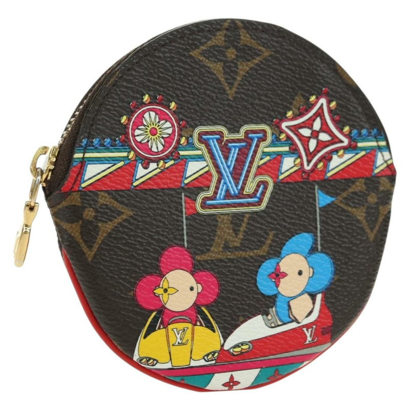 【日本直送】路易威登 Monogram Porte Monnaie 圓形皮夾 Vivienne M69749 正品 YKZ1503M-0