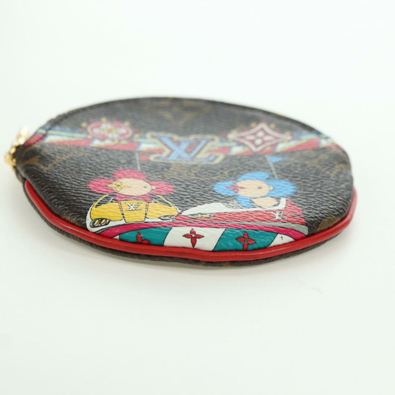 【日本直送】路易威登 Monogram Porte Monnaie 圓形皮夾 Vivienne M69749 正品 YKZ1503M-5