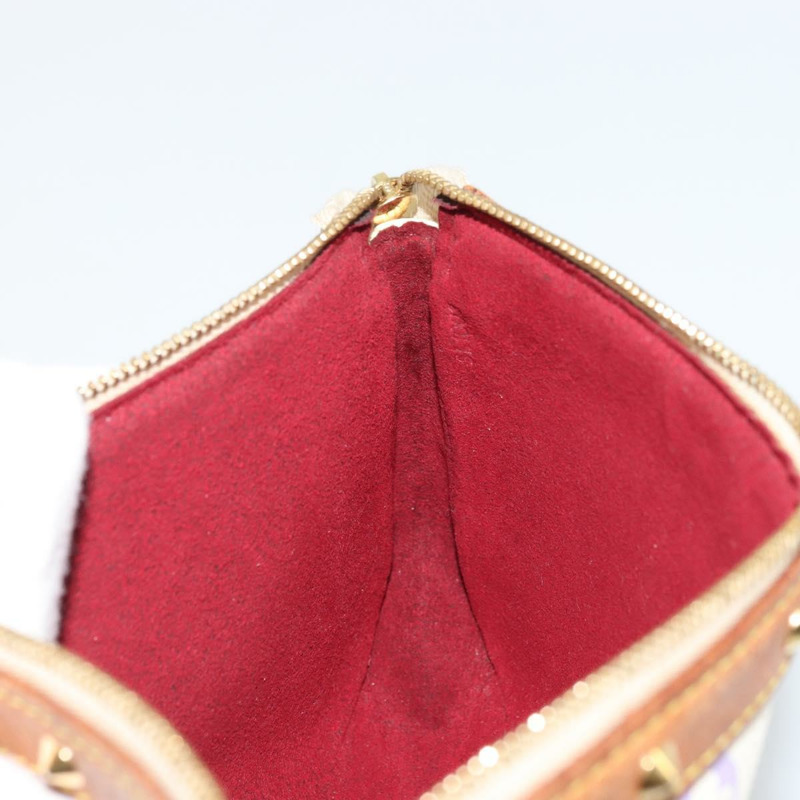 【日本直送】路易威登 Monogram Multicolor Pochette Pouch 白 M92649 LV Auth 175978A-17