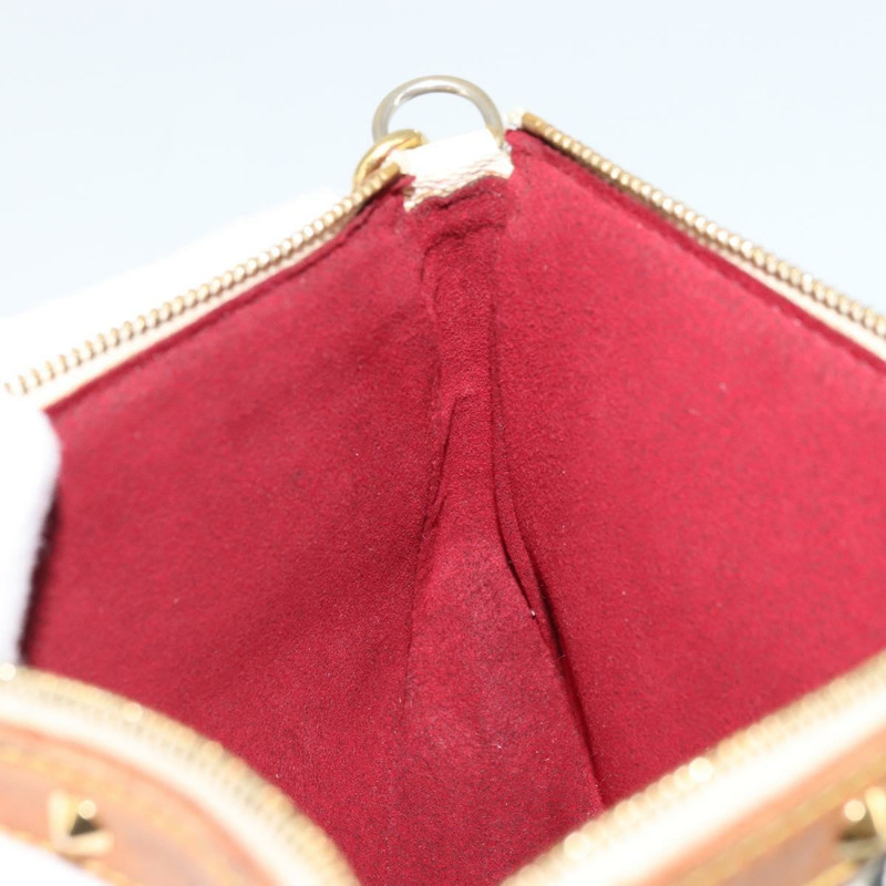 【日本直送】路易威登 Monogram Multicolor Pochette Pouch 白 M92649 LV Auth 175978A-18