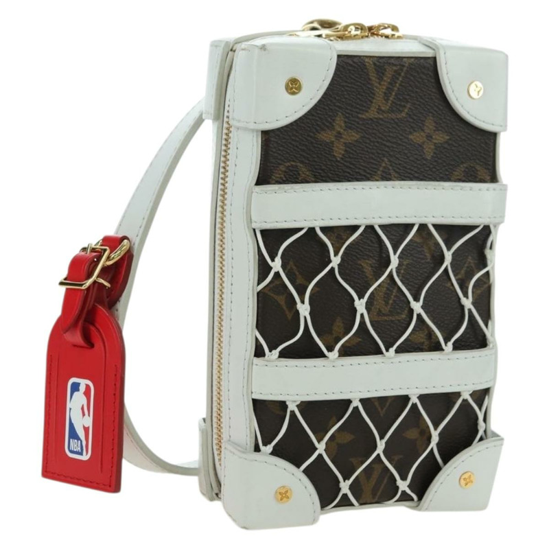 【日本直送】路易威登 Monogram NBA 軟行李箱手機盒包 白色 M80102 正品 175616SAM-0