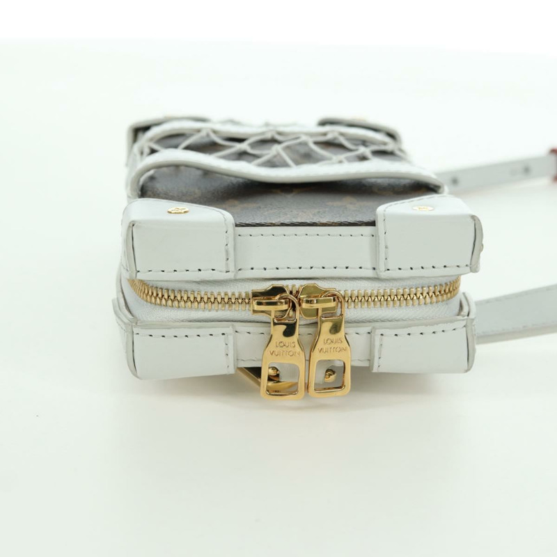 【日本直送】路易威登 Monogram NBA 軟行李箱手機盒包 白色 M80102 正品 175616SAM-5