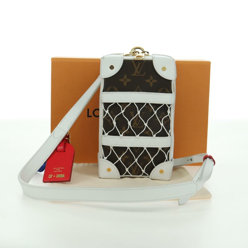 【日本直送】路易威登 Monogram NBA 軟行李箱手機盒包 白色 M80102 正品 175616SAM-11