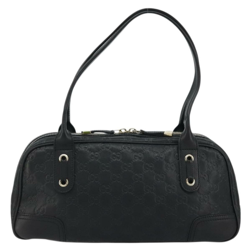 【日本直送】GUCCI Princi Guccissima GG帆布手提包 黑色 金色 161720 正品 175218V-1