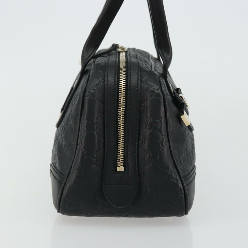 【日本直送】GUCCI Princi Guccissima GG帆布手提包 黑色 金色 161720 正品 175218V-3